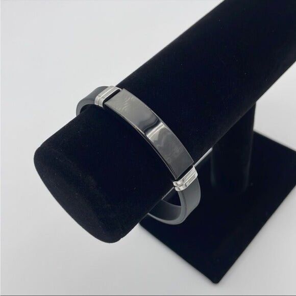 BLACK STAINLESS Steel Bracelet - Picture 1 of 5